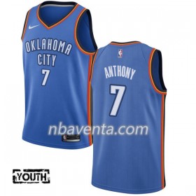 Camiseta Niños Oklahoma City Thunder Carmelo Anthony 7 Nike 2017-18 Azul Swingman